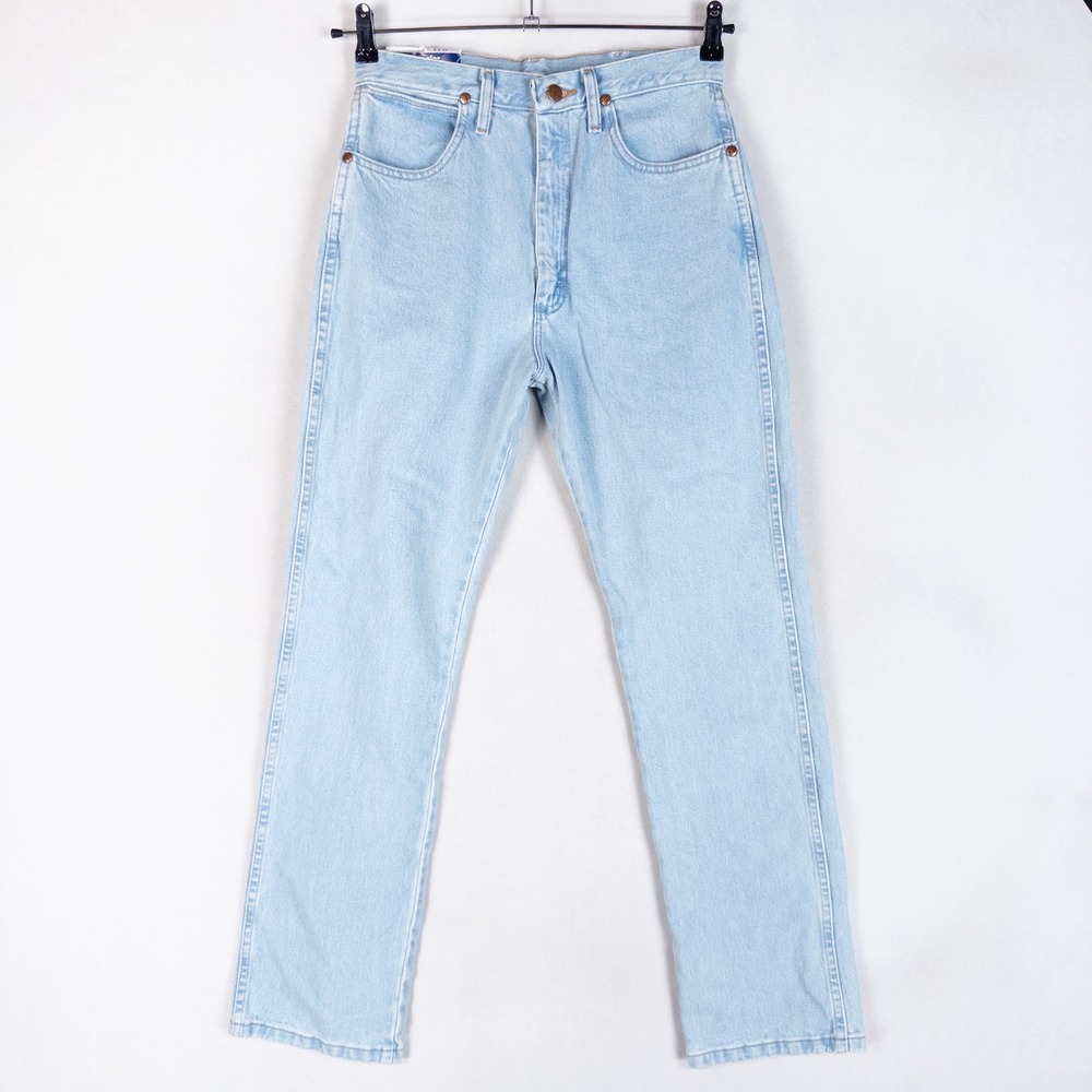 Wrangler Womens Cowboy Cut Jeans 9x32 Light Blue 14MWZ Slim Tapered Natural Rise